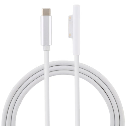 Surface Pro 7 / 6 / 5 to USB-C / Type-C Male Interfaces Power Adapter Charger Cable for Microsoft Surface Pro 7 / 6 / 5 / 4 / 3 / Microsoft Surface Go(White) - Power Cord by buy2fix | Online Shopping UK | buy2fix