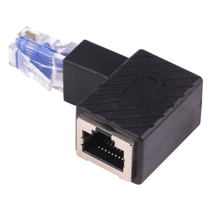 RJ45 Male to Female Converter 90 Degrees Extension Adapter for Cat5 Cat6 LAN Ethernet Network Cable by buy2fix