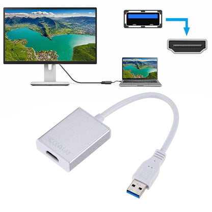 External Graphics Card Converter Cable USB3.0 to HDMI(Silver) by buy2fix