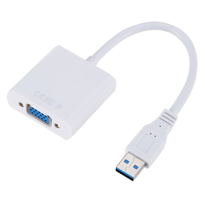 External Graphics Card Converter Cable USB3.0 to VGA, Resolution: 720P(White) by buy2fix