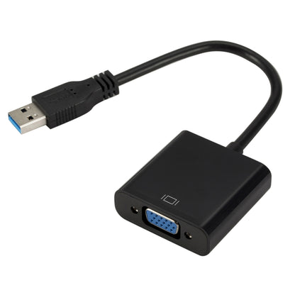 External Graphics Card Converter Cable USB3.0 to VGA, Resolution: 1080P(Black) by buy2fix