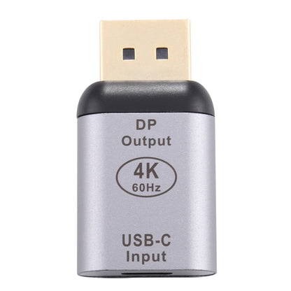Type-C / USB-C Female to Big DP Male Aluminium Alloy Adapter (Silver) by buy2fix