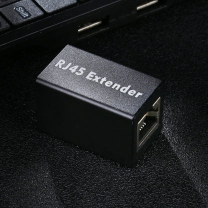 RJ45 Aluminum Alloy Expansion Head Extender (Black) by buy2fix