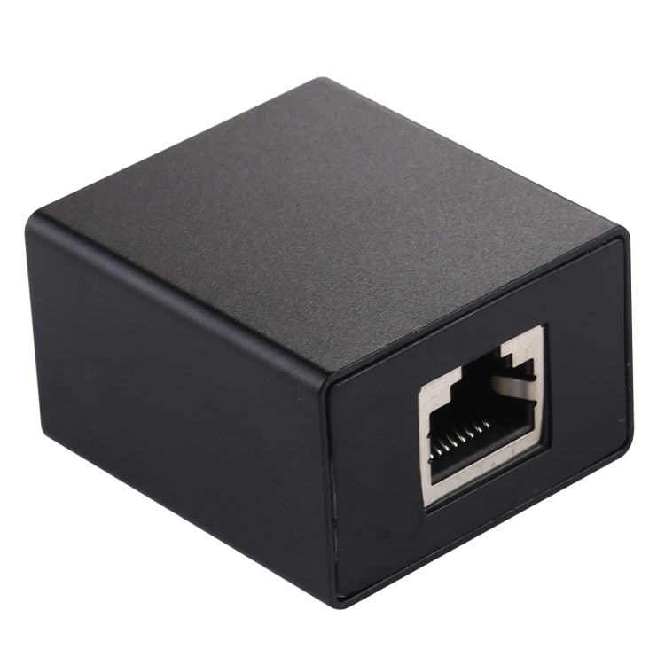 RJ45 1 to 2 Aluminum Alloy Expansion Head Extender (Black) by buy2fix