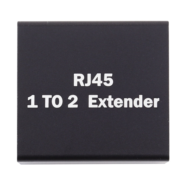 RJ45 1 to 2 Aluminum Alloy Expansion Head Extender (Black) by buy2fix