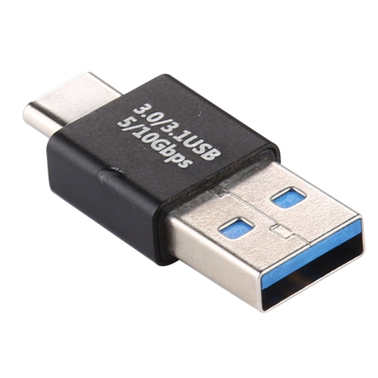 Type-C / USB-C Male to USB 3.0 Male Aluminium Alloy Adapter (Black) - Cable & Adapters by buy2fix | Online Shopping UK | buy2fix