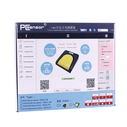 FS2016_USB PCsensor USB Foot Switch Foot Control Keyboard, Multimedia / Keyboard / Gamepad / Mouse / String / B Ultrasound Image Acquisition Functions by buy2fix