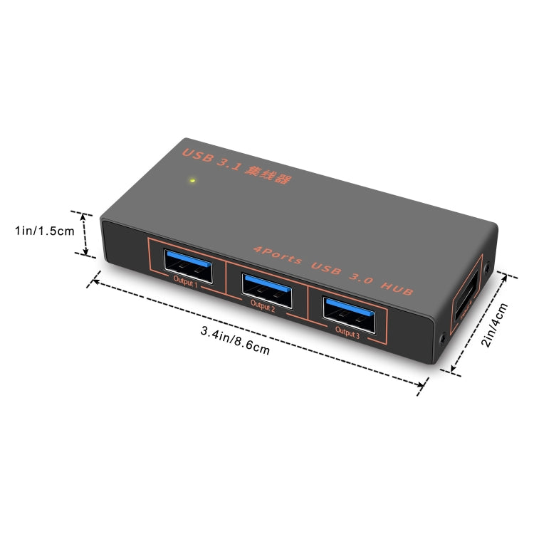 9573S 4 In 1 USB 3.0 Multi-function HUB Converter Expansion Dock by buy2fix
