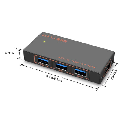 9573S 4 In 1 USB 3.0 Multi-function HUB Converter Expansion Dock by buy2fix