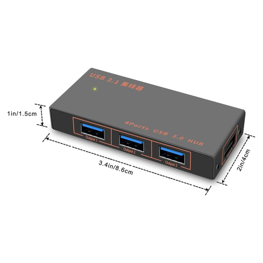 9573S 4 In 1 USB 3.0 Multi-function HUB Converter Expansion Dock by buy2fix