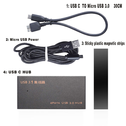 9573S 4 In 1 USB 3.0 Multi-function HUB Converter Expansion Dock by buy2fix