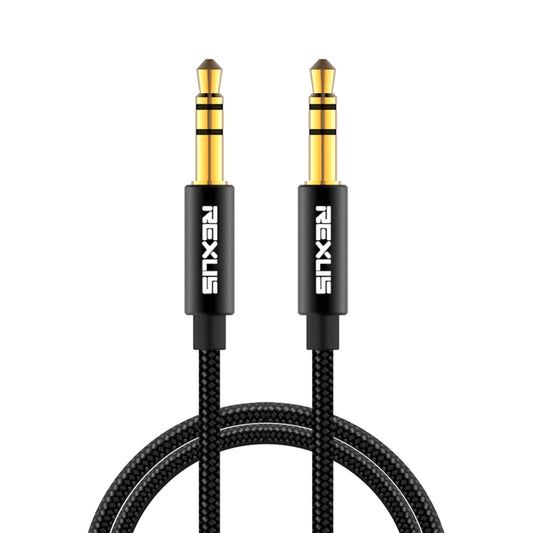 REXLIS 3629 3.5mm Male to Male Car Stereo Gold-plated Jack AUX Audio Cable for 3.5mm AUX Standard Digital Devices, Length: 1m - Aux Cable by REXLIS | Online Shopping UK | buy2fix