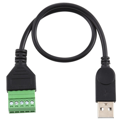 USB Male to 5 Pin Pluggable Terminals Solder-free USB Connector Solderless Connection Adapter Cable, Length: 30cm by buy2fix