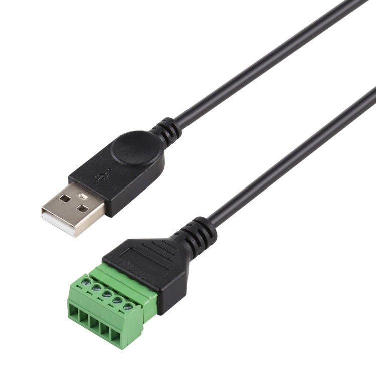 USB Male to 5 Pin Pluggable Terminals Solder-free USB Connector Solderless Connection Adapter Cable, Length: 30cm by buy2fix