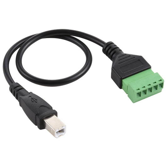 USB Type-B Male Plug to 5 Pin Pluggable Terminals Solder-free USB Connector Solderless Connection Adapter Cable, Length: 30cm - USB Cable by buy2fix | Online Shopping UK | buy2fix