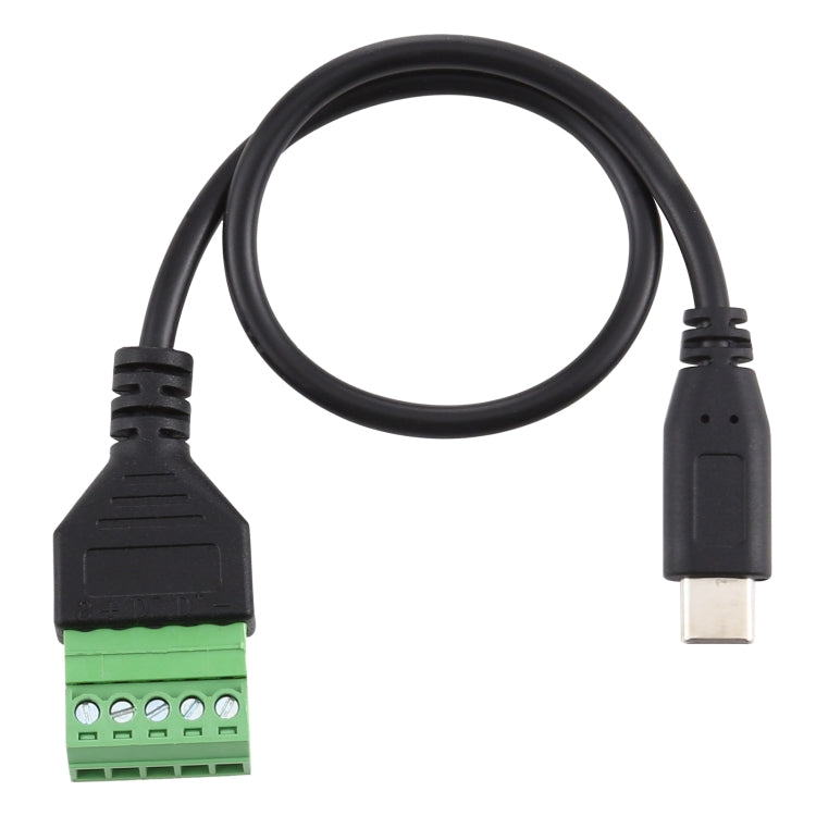 USB-C / Type-C Male to 5 Pin Pluggable Terminals Solder-free USB Connector Solderless Connection Adapter Cable, Length: 30cm - Cable & Adapters by buy2fix | Online Shopping UK | buy2fix
