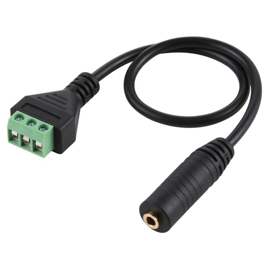 3.5mm Female to 3 Pin Pluggable Terminals Solder-free Connector Solderless Connection Adapter Cable, Length: 30cm - Microphone Audio Cable & Connector by buy2fix | Online Shopping UK | buy2fix