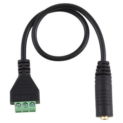 3.5mm Female to 3 Pin Pluggable Terminals Solder-free Connector Solderless Connection Adapter Cable, Length: 30cm - Microphone Audio Cable & Connector by buy2fix | Online Shopping UK | buy2fix