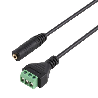 3.5mm Female to 3 Pin Pluggable Terminals Solder-free Connector Solderless Connection Adapter Cable, Length: 30cm - Microphone Audio Cable & Connector by buy2fix | Online Shopping UK | buy2fix