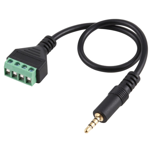 3.5mm Male to 4 Pin Pluggable Terminals Solder-free Connector Solderless Connection Adapter Cable, Length: 30cm - Microphone Audio Cable & Connector by buy2fix | Online Shopping UK | buy2fix