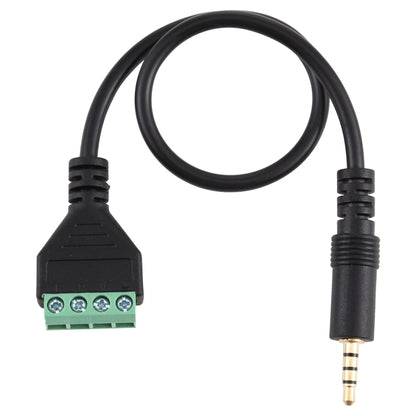 3.5mm Male to 4 Pin Pluggable Terminals Solder-free Connector Solderless Connection Adapter Cable, Length: 30cm - Microphone Audio Cable & Connector by buy2fix | Online Shopping UK | buy2fix