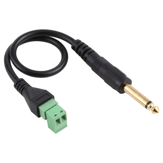 6.35mm Male to 2 Pin Pluggable Terminals Solder-free Connector Solderless Connection Adapter Cable, Length: 30cm - Microphone Audio Cable & Connector by buy2fix | Online Shopping UK | buy2fix