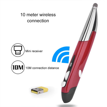 PR-06S 4-keys Smart Wireless Optical Mouse with Stylus Pen Function, Support Voice Operation / Translation (Red) by buy2fix