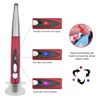 PR-06S 4-keys Smart Wireless Optical Mouse with Stylus Pen Function, Support Voice Operation / Translation (Red) by buy2fix