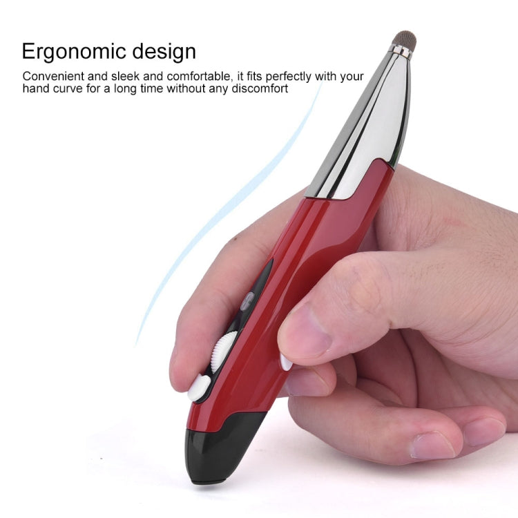 PR-06S 4-keys Smart Wireless Optical Mouse with Stylus Pen Function, Support Voice Operation / Translation (Red) by buy2fix