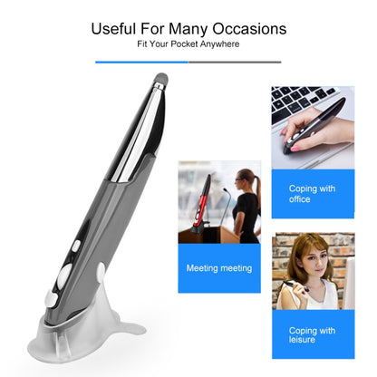 PR-06 4-keys Smart Wireless Optical Mouse with Stylus Pen Function (Grey) by buy2fix