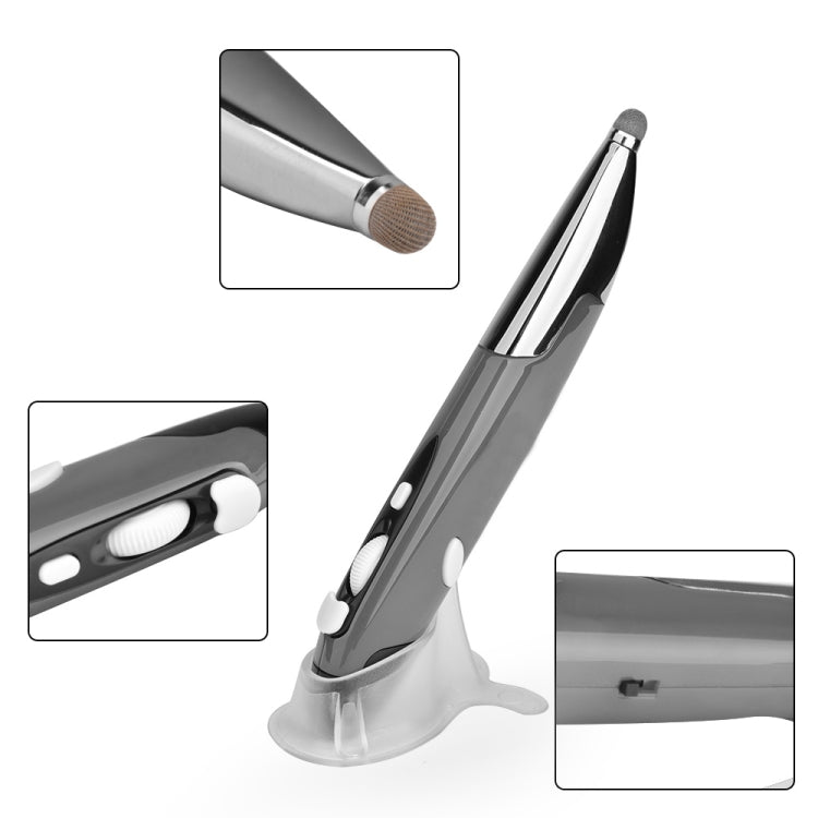 PR-06 4-keys Smart Wireless Optical Mouse with Stylus Pen Function (Grey) by buy2fix