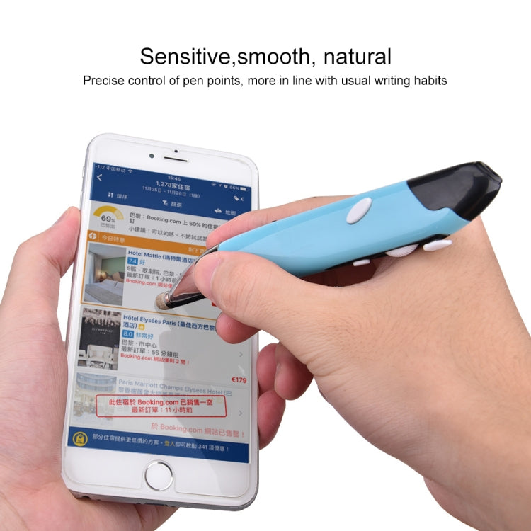 PR-06 4-keys Smart Wireless Optical Mouse with Stylus Pen Function (Blue) by buy2fix
