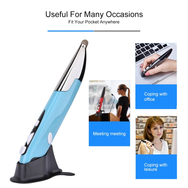 PR-06 4-keys Smart Wireless Optical Mouse with Stylus Pen Function (Blue) by buy2fix