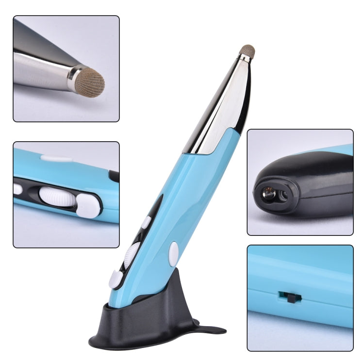 PR-06 4-keys Smart Wireless Optical Mouse with Stylus Pen Function (Blue) by buy2fix