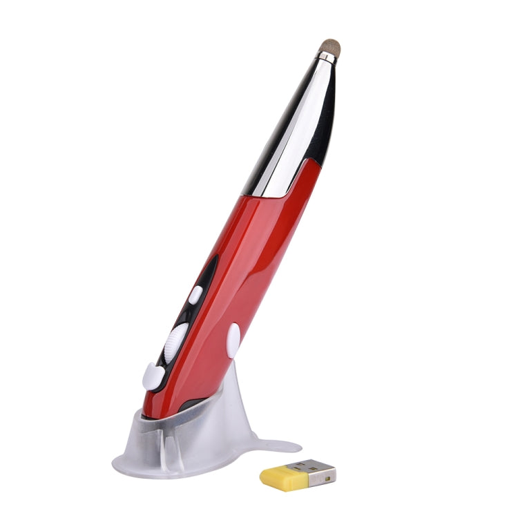 PR-06 4-keys Smart Wireless Optical Mouse with Stylus Pen Function (Red) by buy2fix
