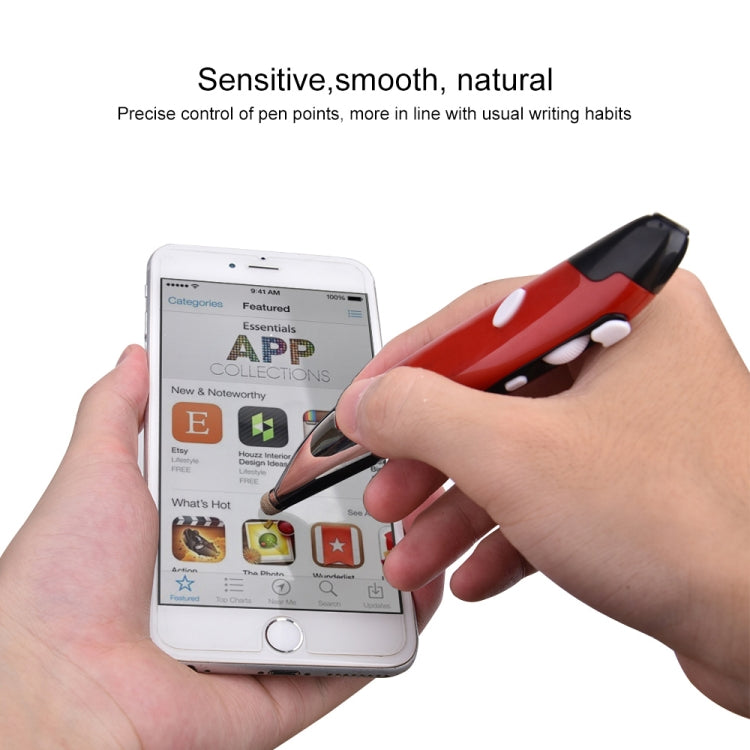 PR-06 4-keys Smart Wireless Optical Mouse with Stylus Pen Function (Red) by buy2fix
