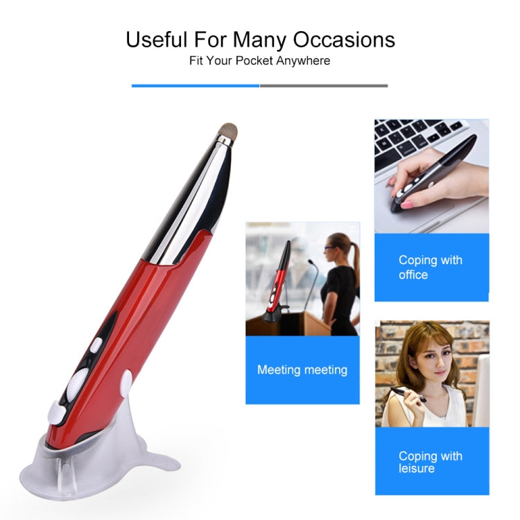 PR-06 4-keys Smart Wireless Optical Mouse with Stylus Pen Function (Red) by buy2fix