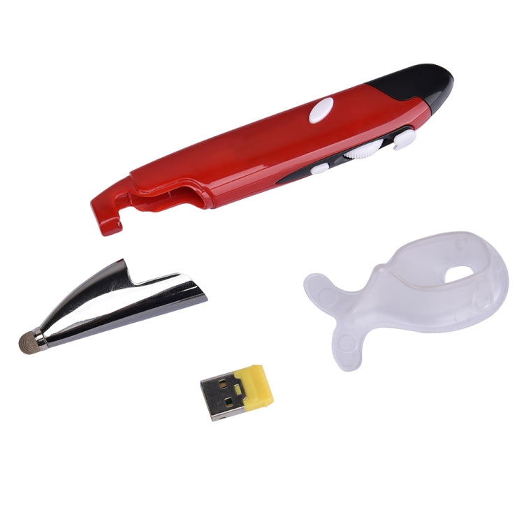 PR-06 4-keys Smart Wireless Optical Mouse with Stylus Pen Function (Red) by buy2fix