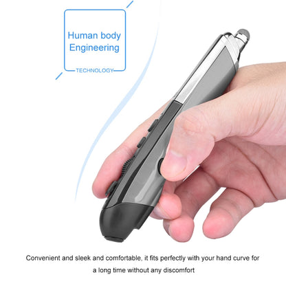 PR-08 6-keys Smart Wireless Optical Mouse with Stylus Pen & Laser Function (Grey) by buy2fix