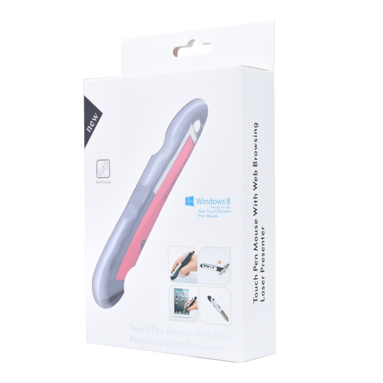 PR-08 6-keys Smart Wireless Optical Mouse with Stylus Pen & Laser Function (Red) by buy2fix