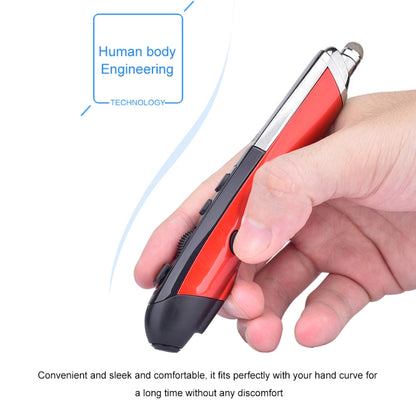 PR-08 6-keys Smart Wireless Optical Mouse with Stylus Pen & Laser Function (Red) by buy2fix
