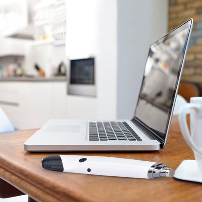 PR-08 6-keys Smart Wireless Optical Mouse with Stylus Pen & Laser Function (White) by buy2fix