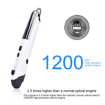 PR-08 6-keys Smart Wireless Optical Mouse with Stylus Pen & Laser Function (White) by buy2fix