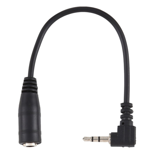 2.5mm Right Angle Male Plug to 3.5mm Female Jack Stereo AUX Audio DC Power Adapter Converter Cable, Length: 14cm - Microphone Audio Cable & Connector by buy2fix | Online Shopping UK | buy2fix