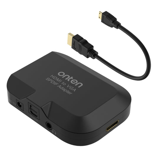 Onten 35165 HDMI to VGA + Optical Audio Converter for Speaker / TV / Computer by buy2fix