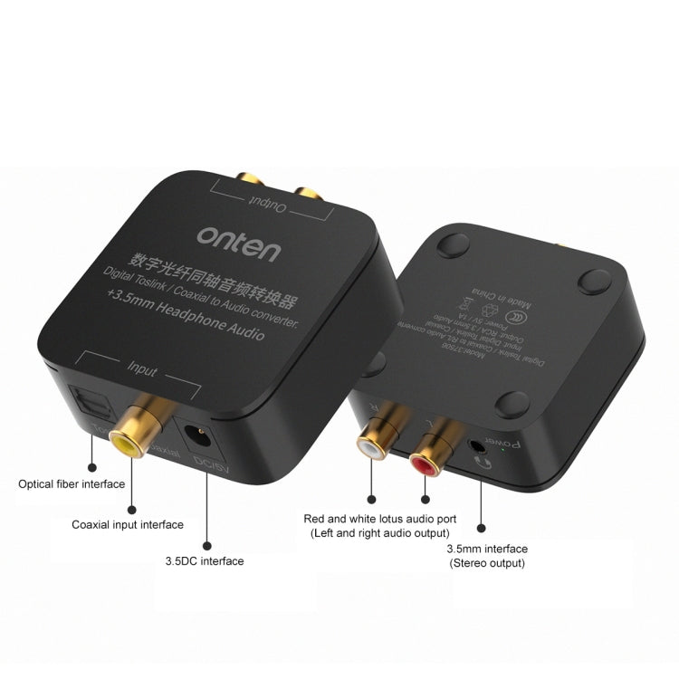 Onten 37506 Digital Optical Coaxial Audio Converter Support 192K by buy2fix