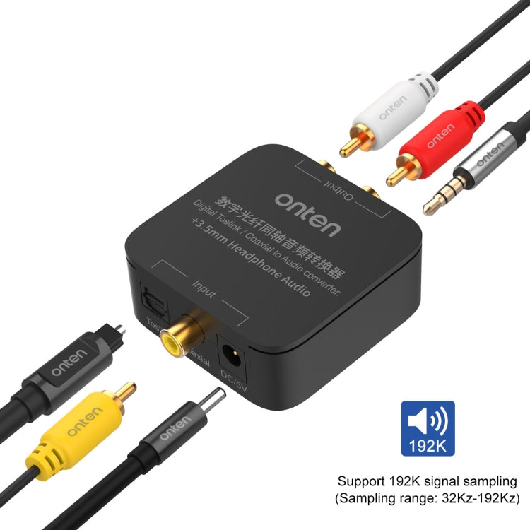 Onten 37506 Digital Optical Coaxial Audio Converter Support 192K by buy2fix