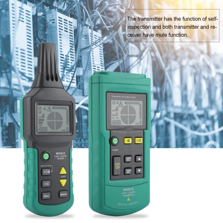 BSIDE MS6818 9V Buried Cable Finder Tracker, Measuring Range: AC / DC 12V-400V by buy2fix