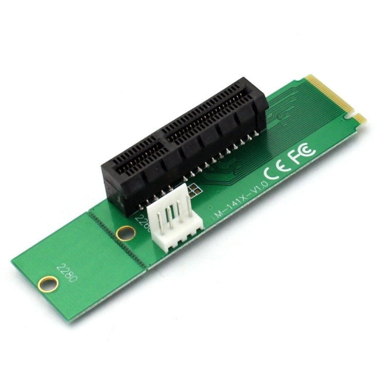 PCI-E 4X Female to NGFF M.2 M Key Male Adapter Converter Card with Power Cable by buy2fix