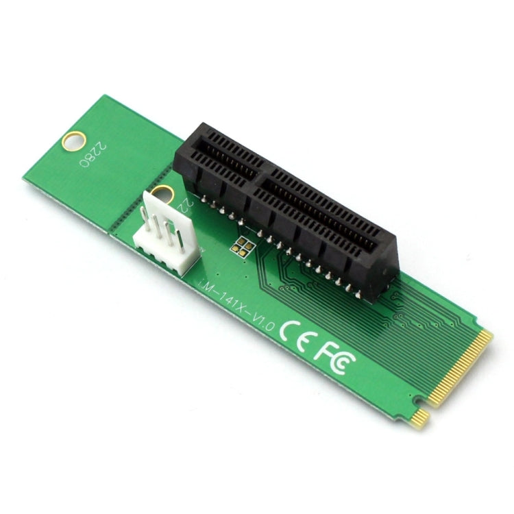 PCI-E 4X Female to NGFF M.2 M Key Male Adapter Converter Card with Power Cable by buy2fix